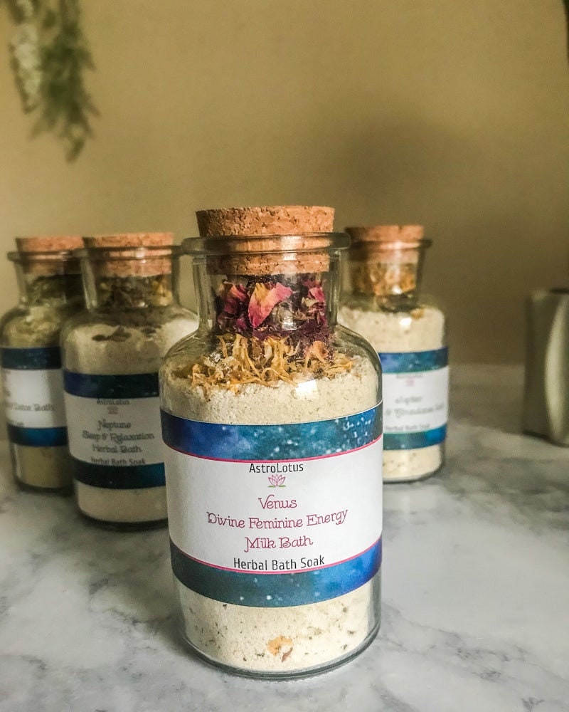 Herbal Bath Soaks Healing Spiritual Baths Cosmic Energy Etsy