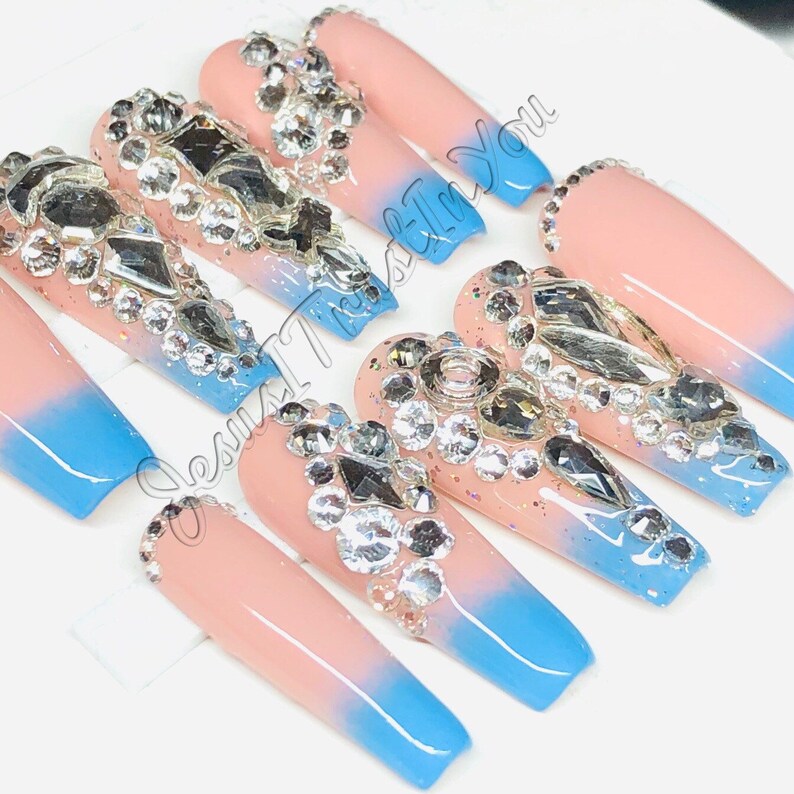 SECRET Beautiful Gel Press on Nails Etsy