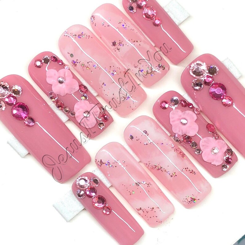 BRIGHTNESS Gel Press on Nails Etsy