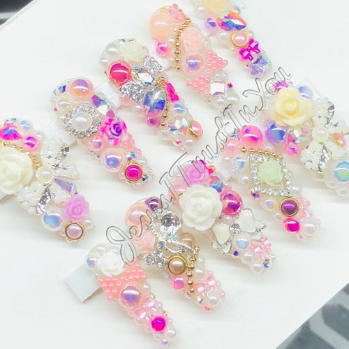 HARAJUKU - Long Ballerina Gel Press on Nails