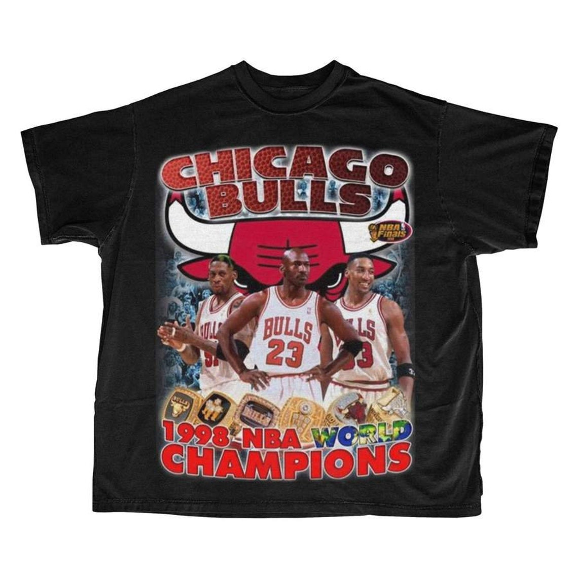 vintage chicago bulls championship shirts