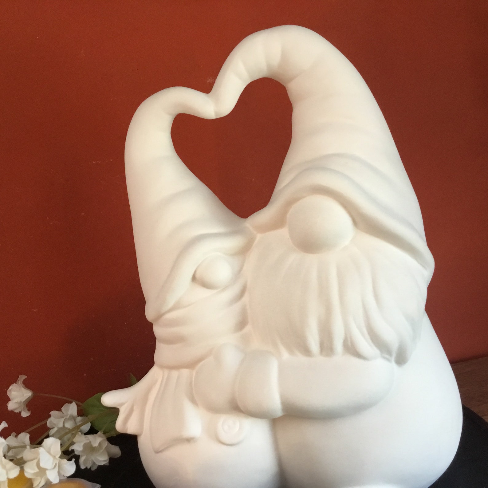 Ceramic Hugging Gnome Kit DIY Ceramic To Paint Garden Gnome Etsy