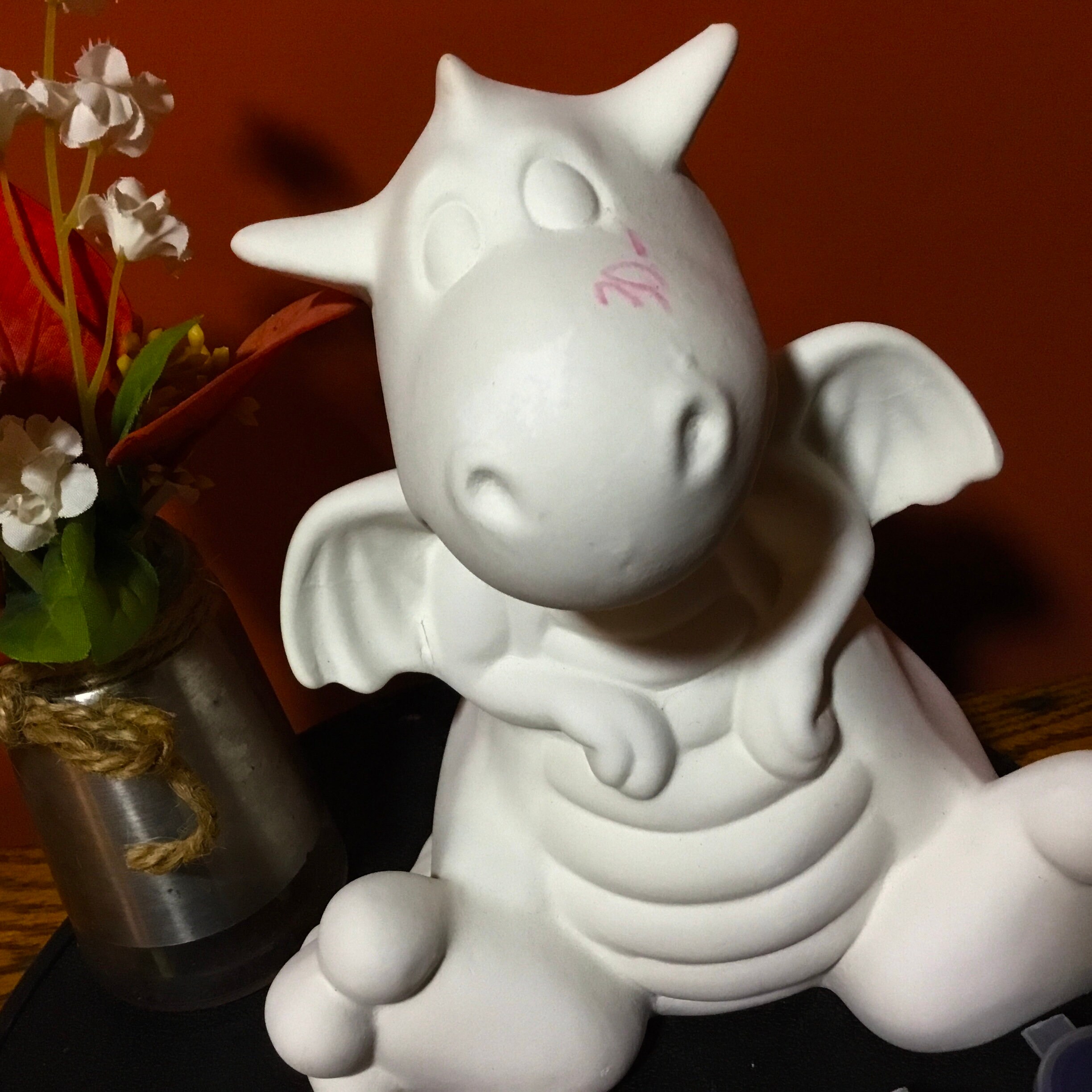 DIY Ceramic Painting Kit DIY Dragon Bank Ceramic Kits Etsy