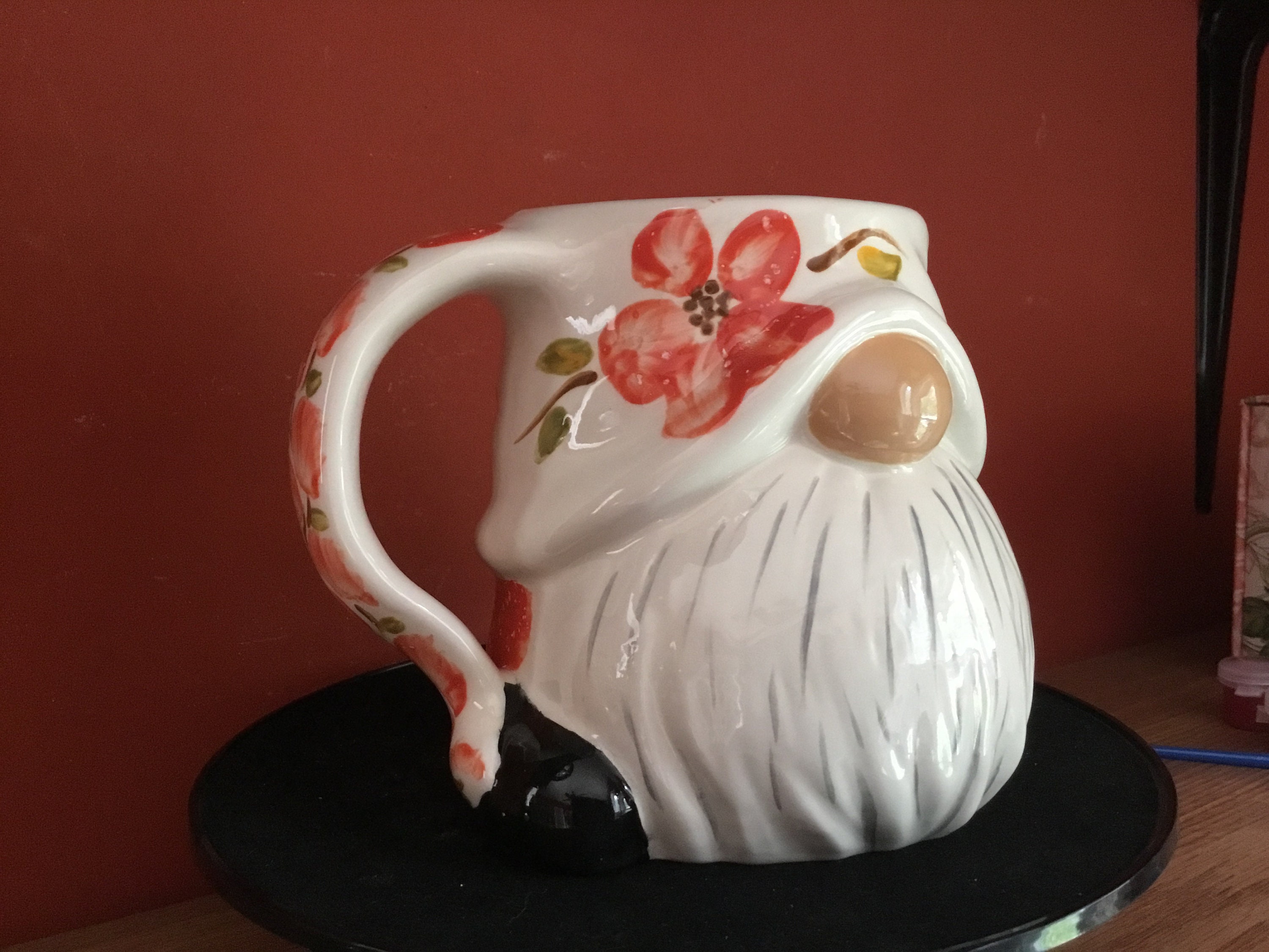 Ceramic Gnome Mug Hand Painted Gnome Garden Gnome Mug Etsy