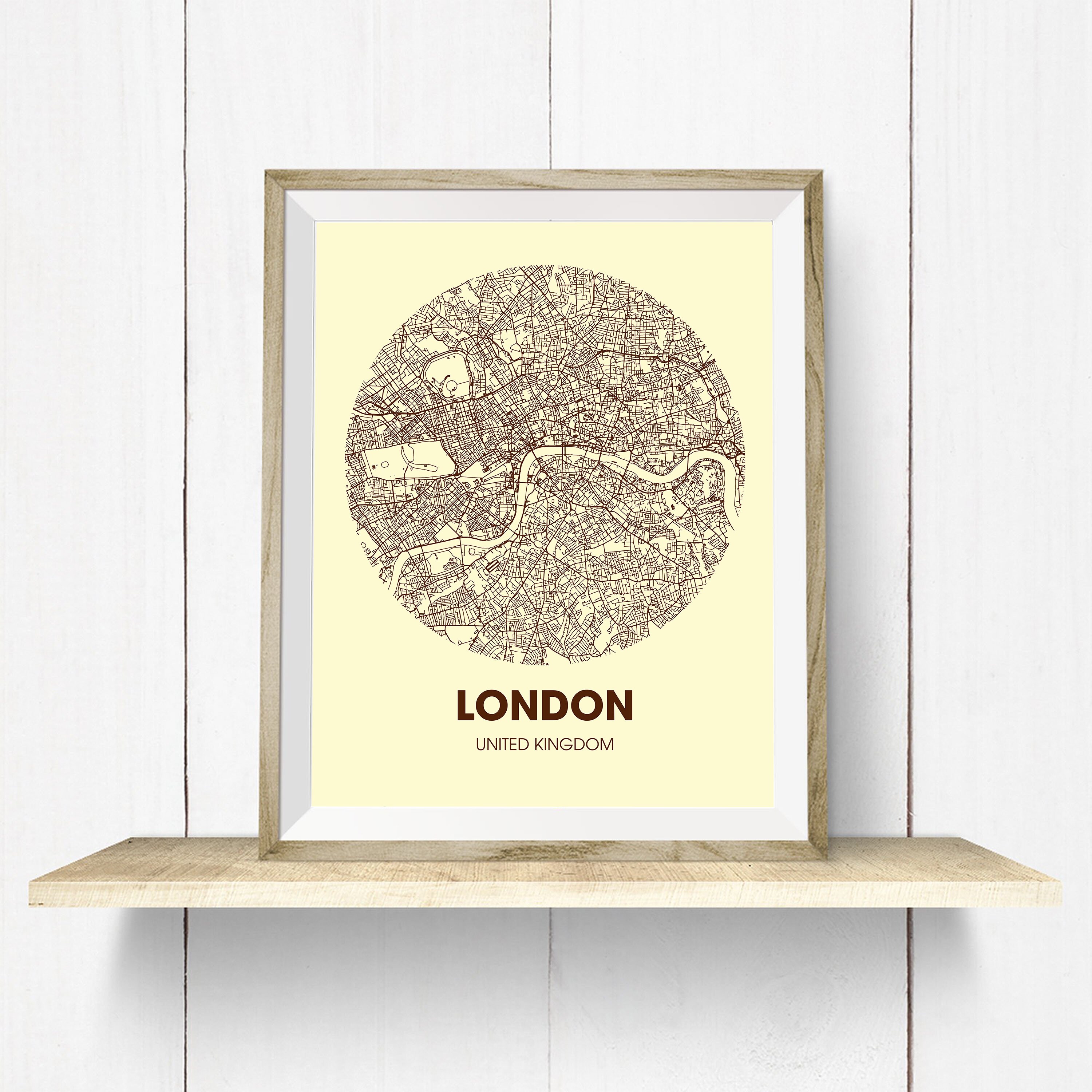 Top London Karte Drucke London City Karte Kunst druckbare | Etsy