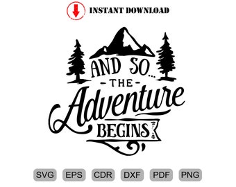 Free Free 149 And So The Adventure Begins Graduation Svg Free SVG PNG EPS DXF File