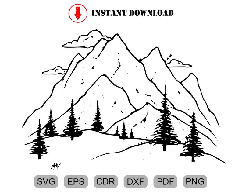 Free Free 255 Mountain Decal Svg SVG PNG EPS DXF File
