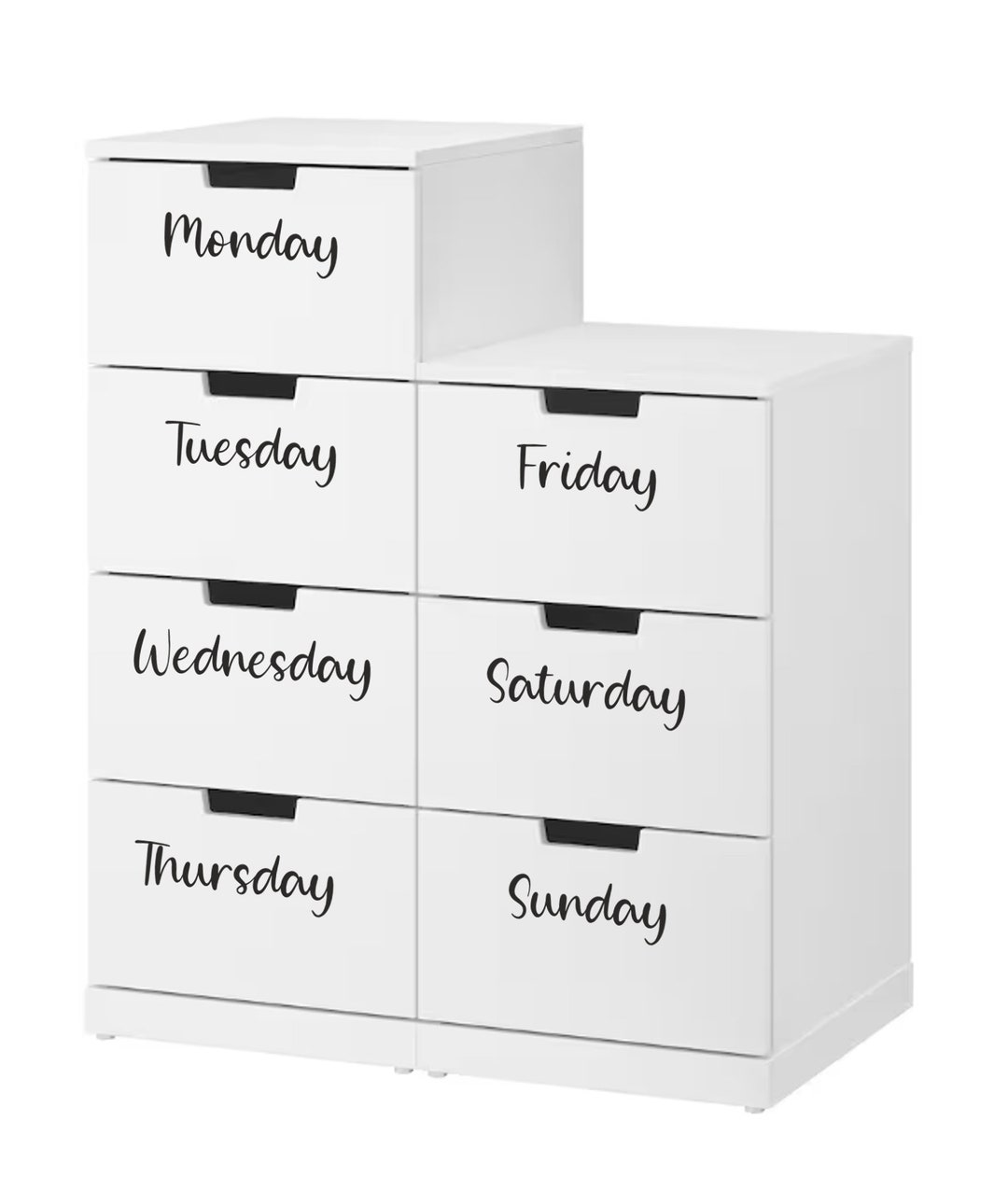 Days Of The Week Labels Custom Vinyl Decal Stickers Organise Days buy-classroom-chart-let-your-kids-learn-through-play-school-for