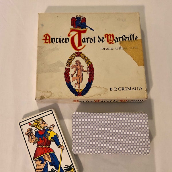 Ancien Tarot de Marseille - B.P. Grimaud (1963) - Vintage 1960s Tarot Deck