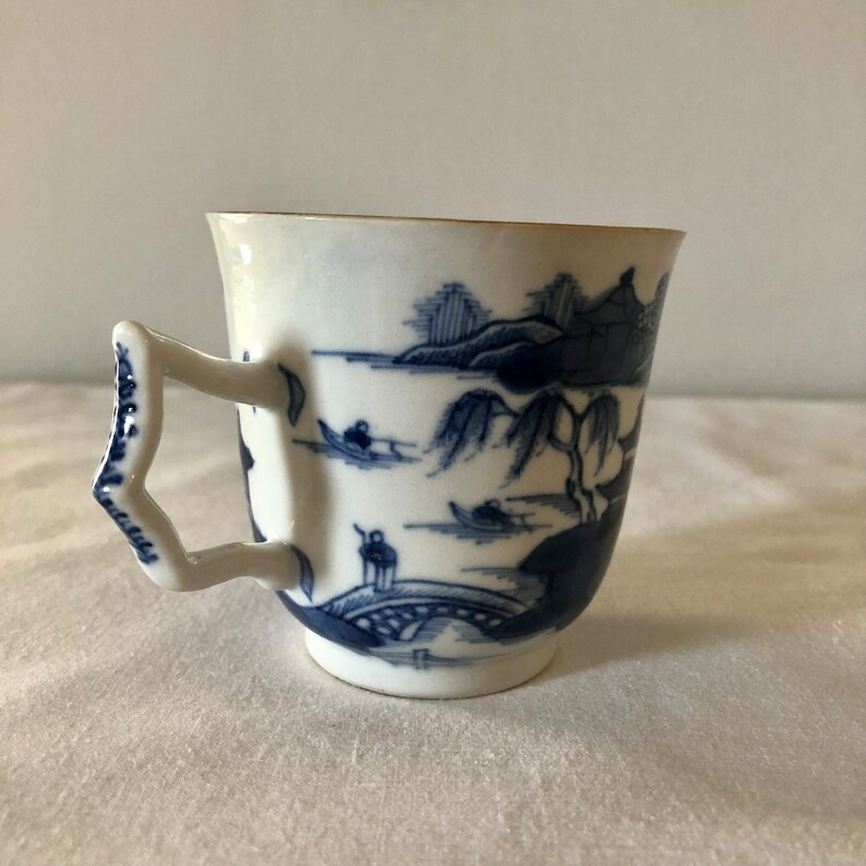 Rare Antique Chinese Tea Cup With Two Handles 18th Century Etsy