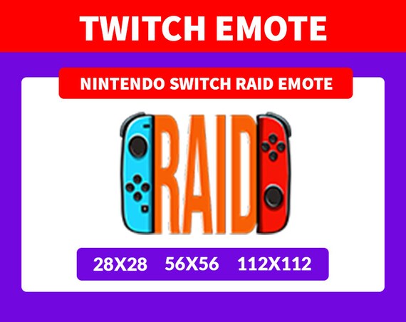 Twitch Emote Nintendo Switch Raid Emote Etsy