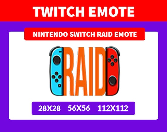Twitch Emote Nintendo Switch Raid Emote Etsy Twitch Emote Nintendo Switch Raid Emote Etsy