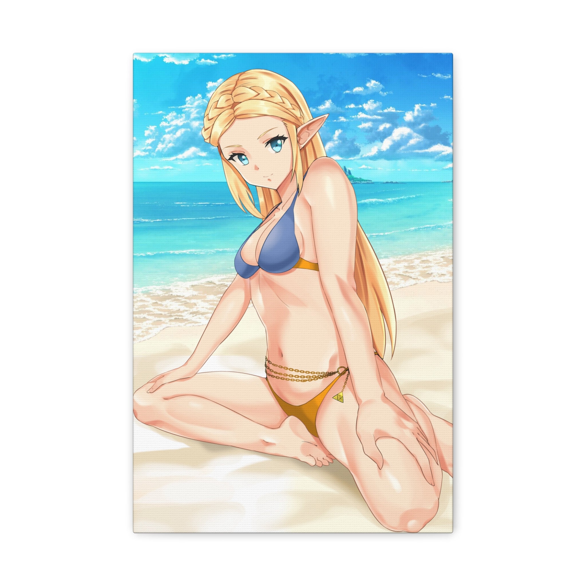 Princess Bikini Canvas Print Legend of Zelda Breath of the - Etsy