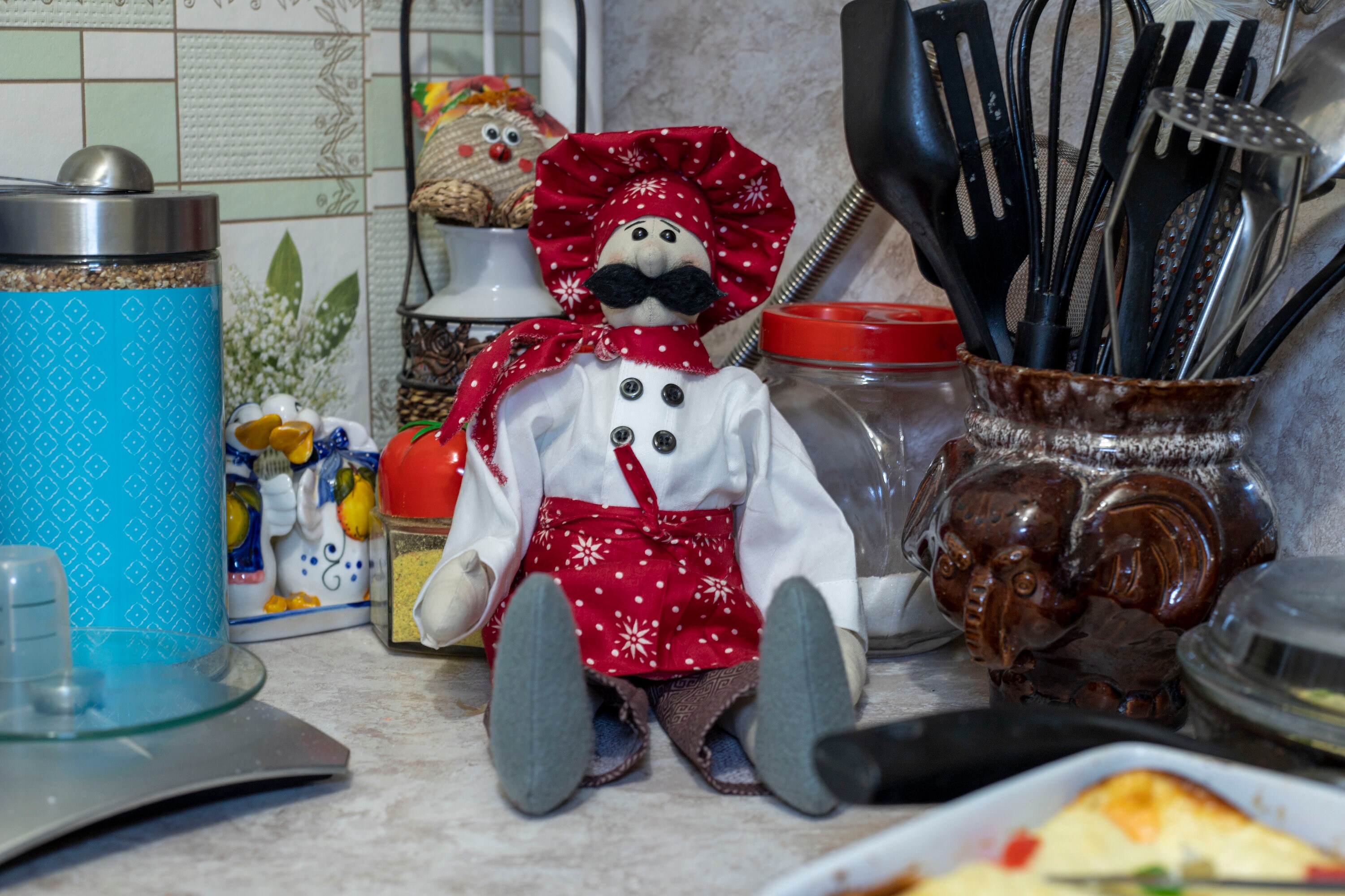 Fabric handmade doll The Chef cook doll kitchen doll doll Etsy