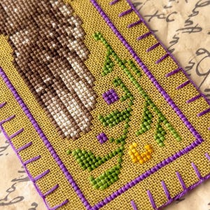 Uil van Minerva bladwijzer kruissteekpatroon - Athena XStitch - Griekse mythologie borduurwerk - kleine beginners kruissteek bladwijzer PDF afbeelding 2