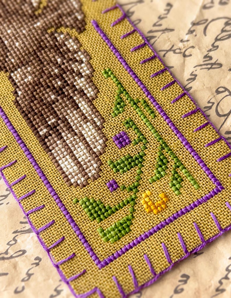 Uil van Minerva bladwijzer kruissteekpatroon - Athena XStitch - Griekse mythologie borduurwerk - kleine beginners kruissteek bladwijzer PDF afbeelding 2