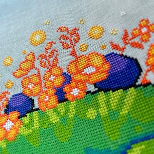 Korsstygnsmönster med Stegosaurus - Dinosaurie XStitch - Att leva i hjärtan vi lämnar bakom sig är inte att dö - Korsstygnsmönster med sorgcitat PDF bild 3