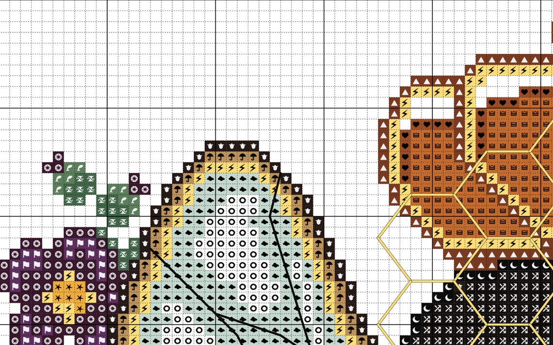 Queen Bee - Portrait Cross Stitch Pattern - Flower Girl - Bee Cross ...