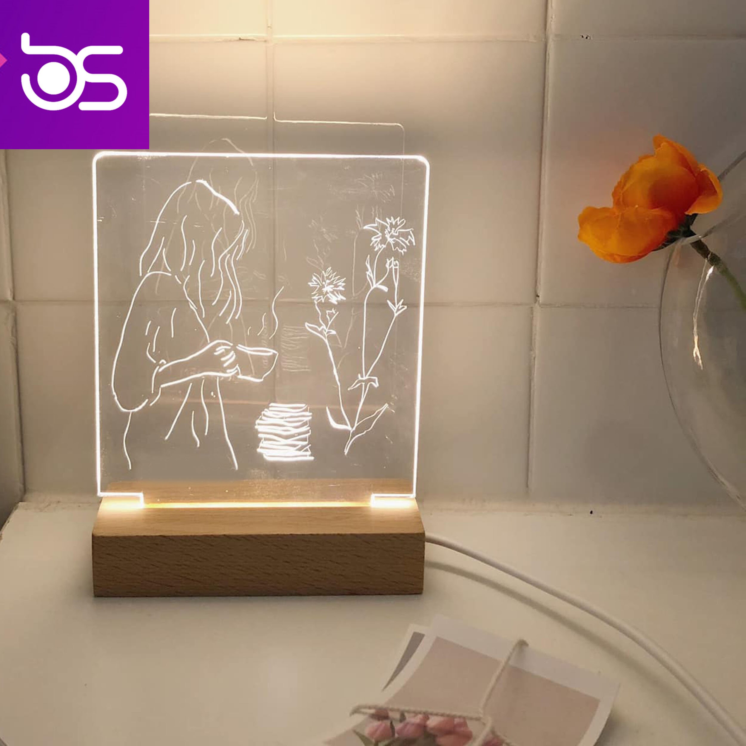 DIY Led Light Base with Blank Acrylic Insert Diy Kit for Etsy