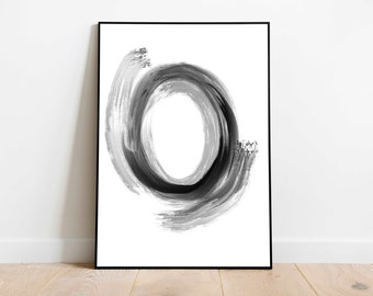 Modern Abstract Printable Wall Art, Black & White Abstract Art, Printable Art, Gallery Wall Art, Minimal Prints, Wall decor