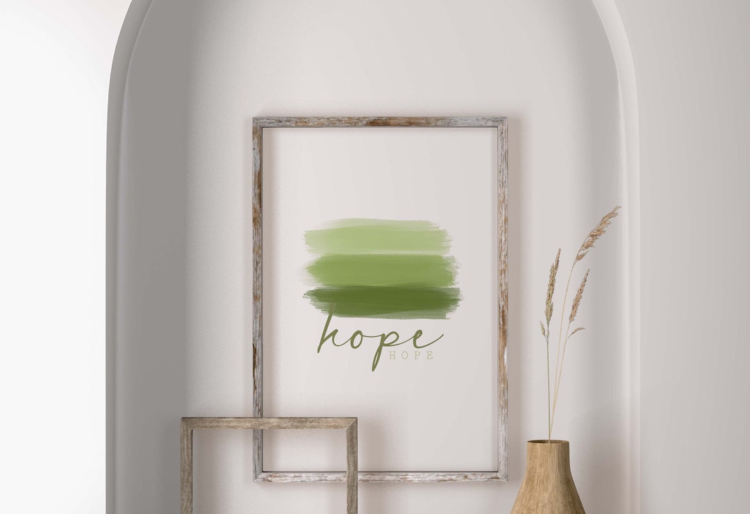Hope in Colors, Inspirational Poster, Instant Download, Printable Art ...