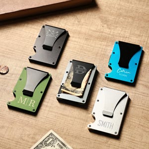 Personalisierte Geldklammer, Groomsmen Geldklammer, Geldklammer mit Gravur, Geldklammer mit Gravur, Karte Brieftasche, Groomsmen Geschenk für Ihn, Geschenk für Papa