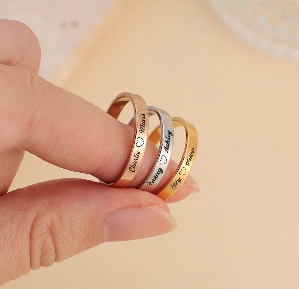 Name ring | Rings | Personalised | Alice Or Jewellery