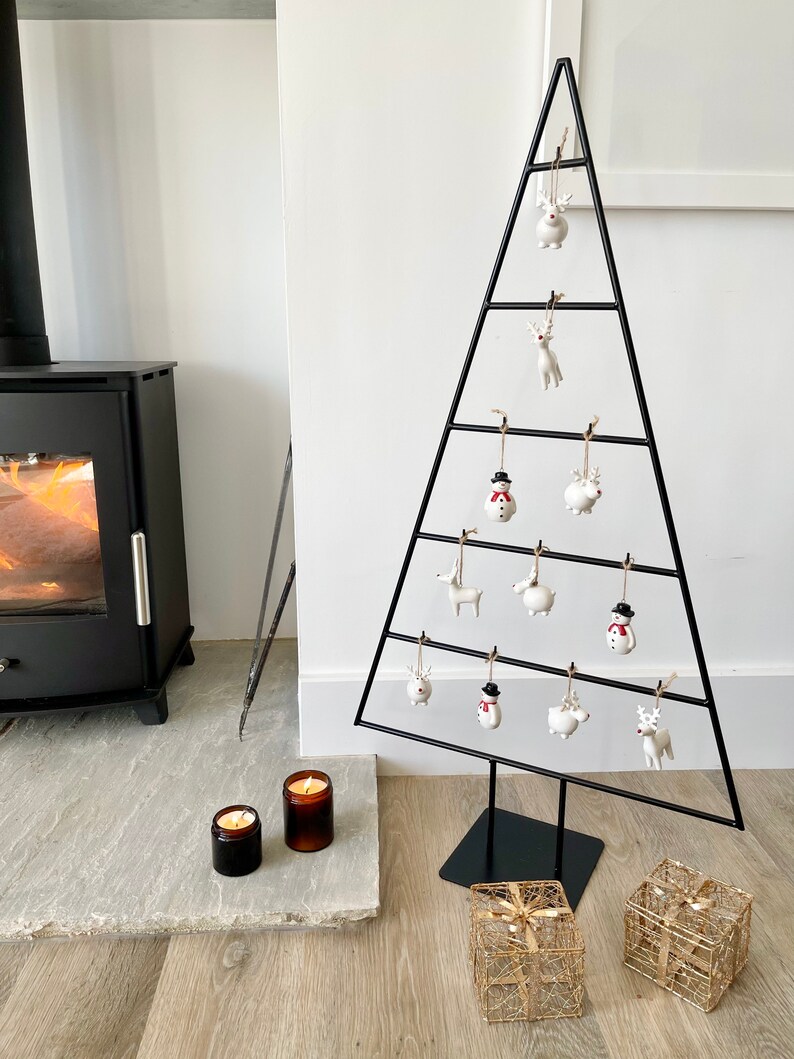 Metal Standing Christmas Tree Large Etsy UK