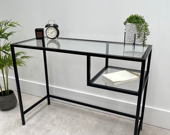 Glass Metal Office Desk