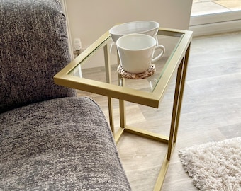 Glass Sofa Side End Table