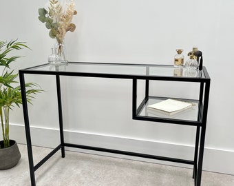 Glass Metal Dressing Table