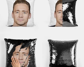 TOM HIDDLESTON - Taie d'oreiller à sequins éventails
