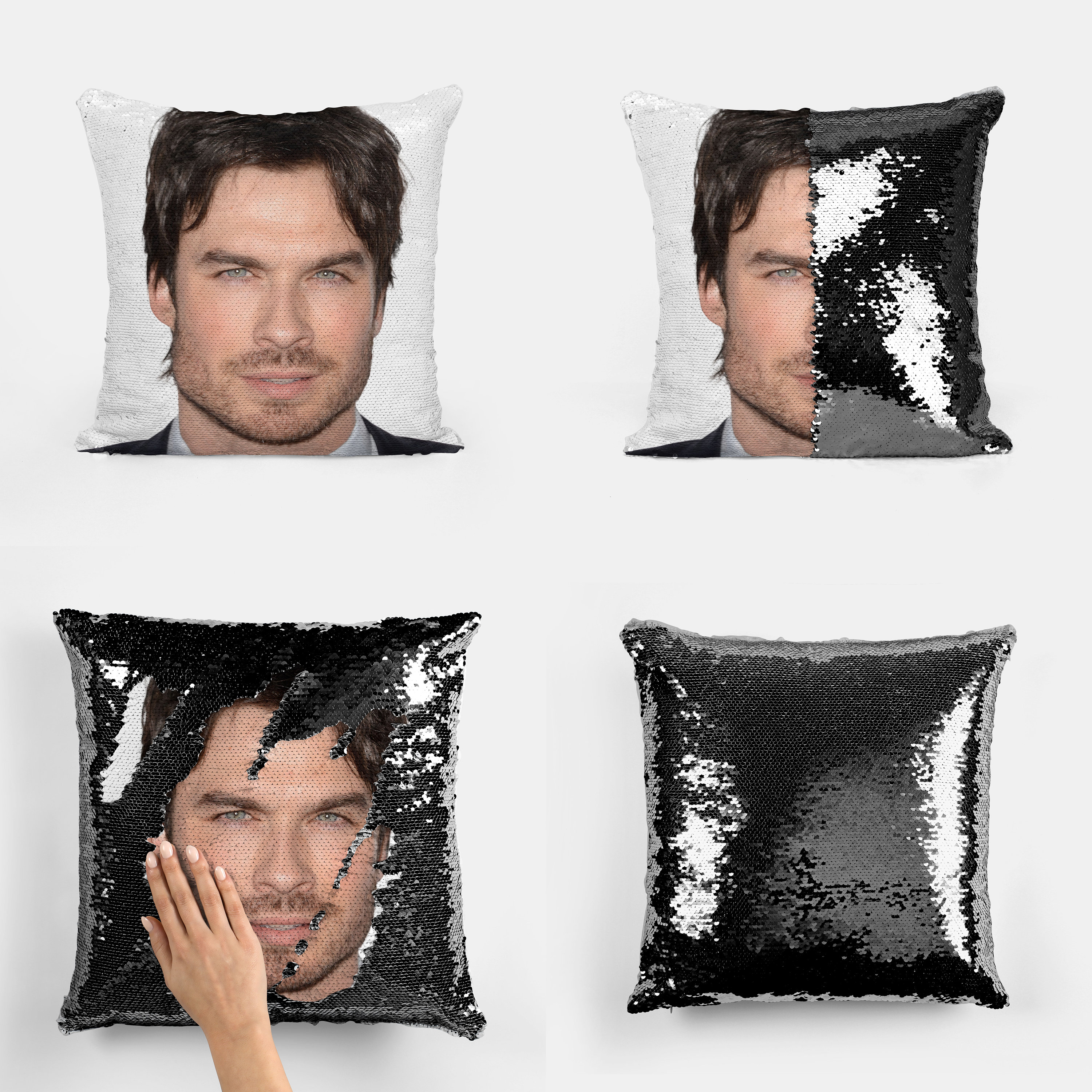 IAN SOMERHALDER - Fan Sequin Pillowcase
