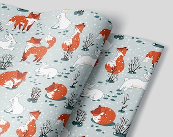 Lindo diseño navideño vintage - Papel de regalo navideño de primera calidad - Rollos de papel de regalo - ¡Sin pliegues!