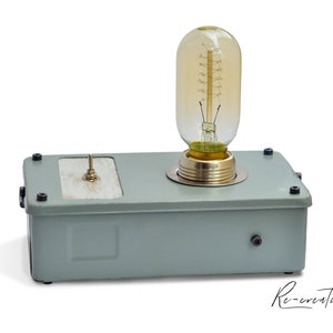 Industrial Table Lamp and Sconce, Rustic Steampunk Lamp, Old Metal Desk Lamp, Unique Bedside Lamp, Industrial Lighting