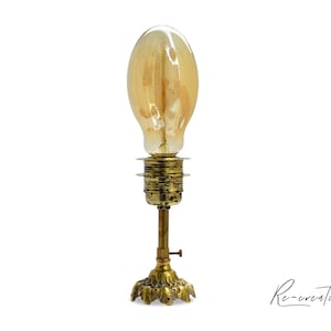 Brass Desk Lamp, Vintage Table Lamp, Decorative Bedside Lamp, Unique Nightstand Lamp