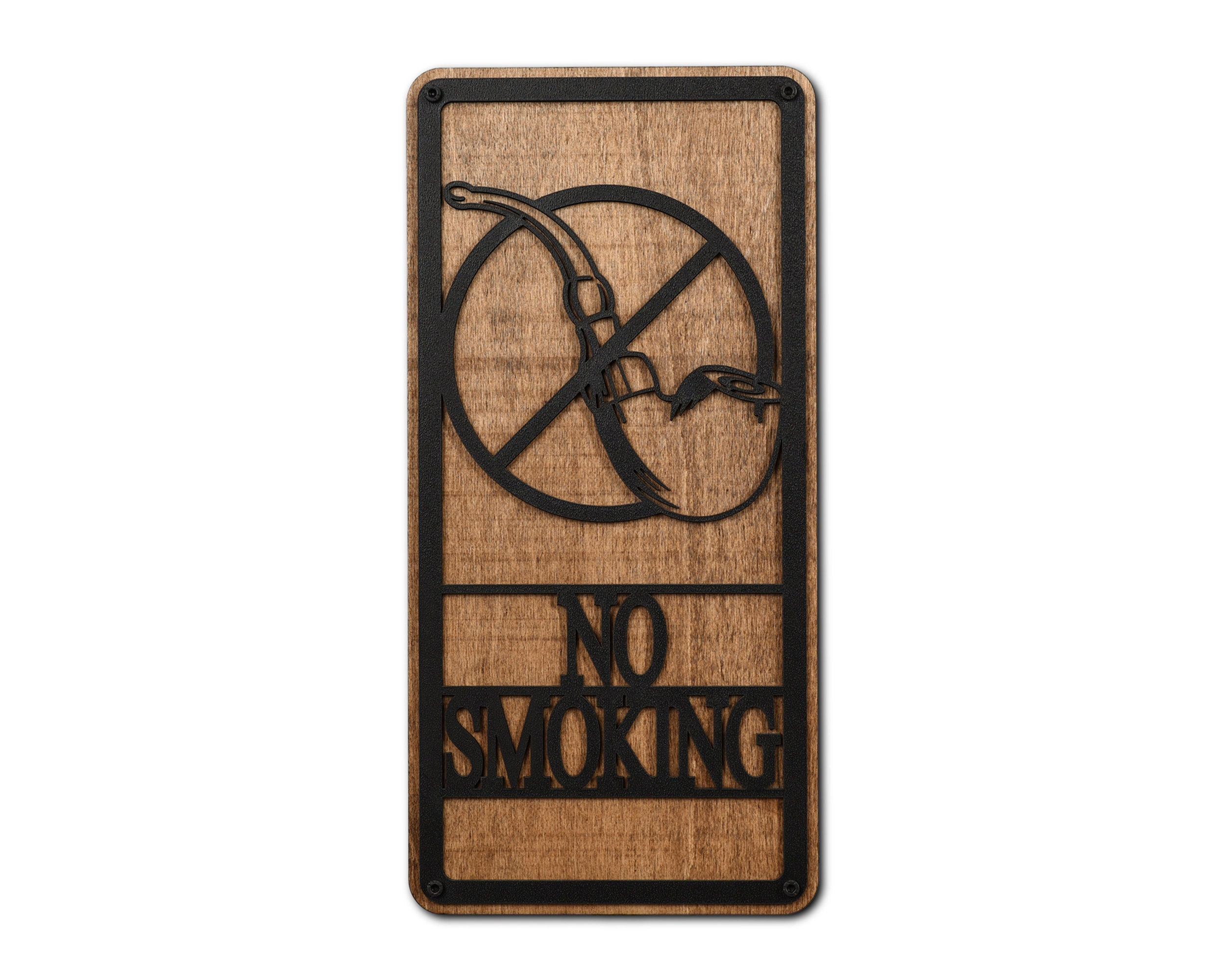 No Smoking Wood Wall Art Decor No Smoking Sings Wall Etsy