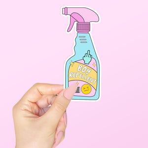 Boy Repellent Sticker, Snarky Stickers, Anti Patriarchy Sticker, Funny Sticker, Funny Laptop Decals, Sassy Water Bottle Sticker