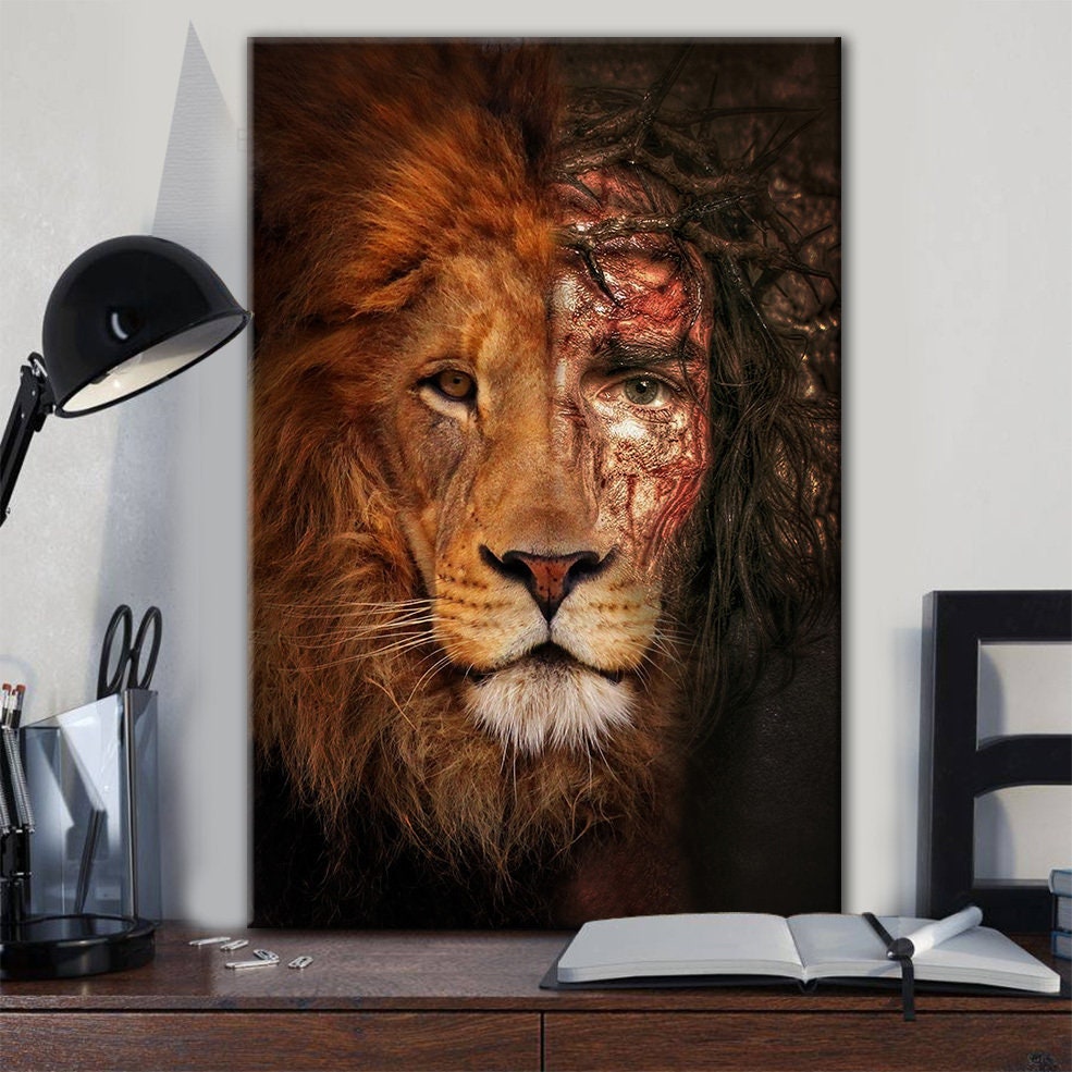 Jesus & Löwe Von Juda Challenge Coin - Christliche Münze