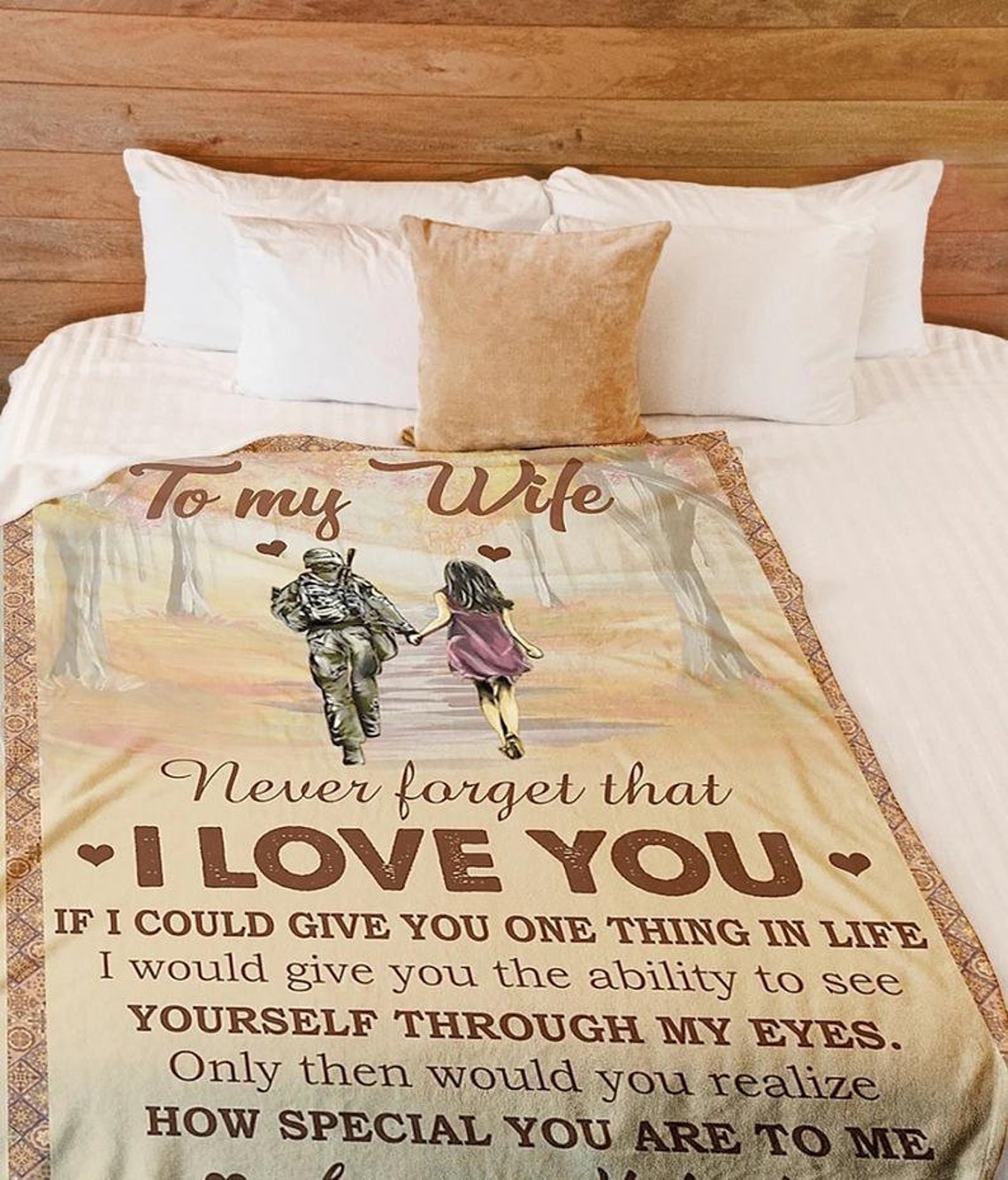 To My Wife Blanket How Special Blanket Gift For Wife Etsy