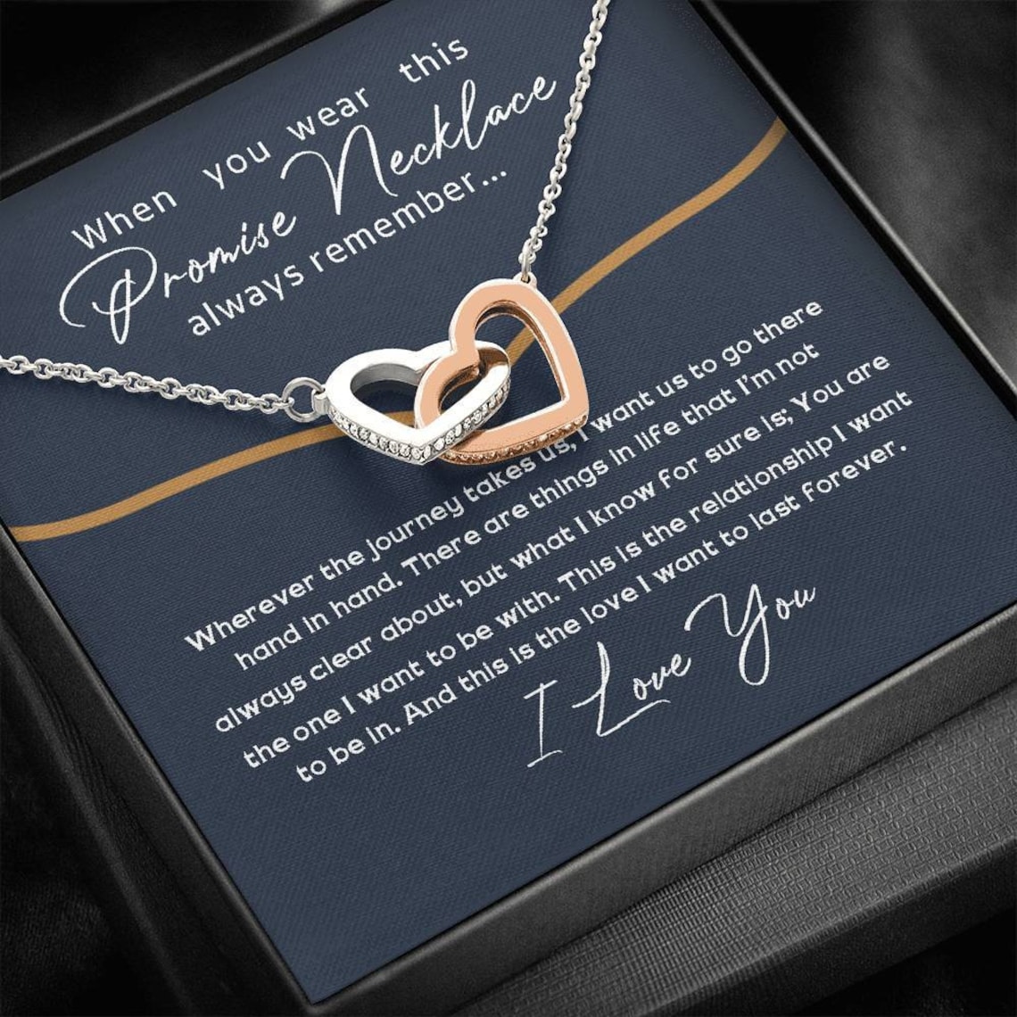 Promise Necklace For Girlfriend For Couples When You Wear Etsy