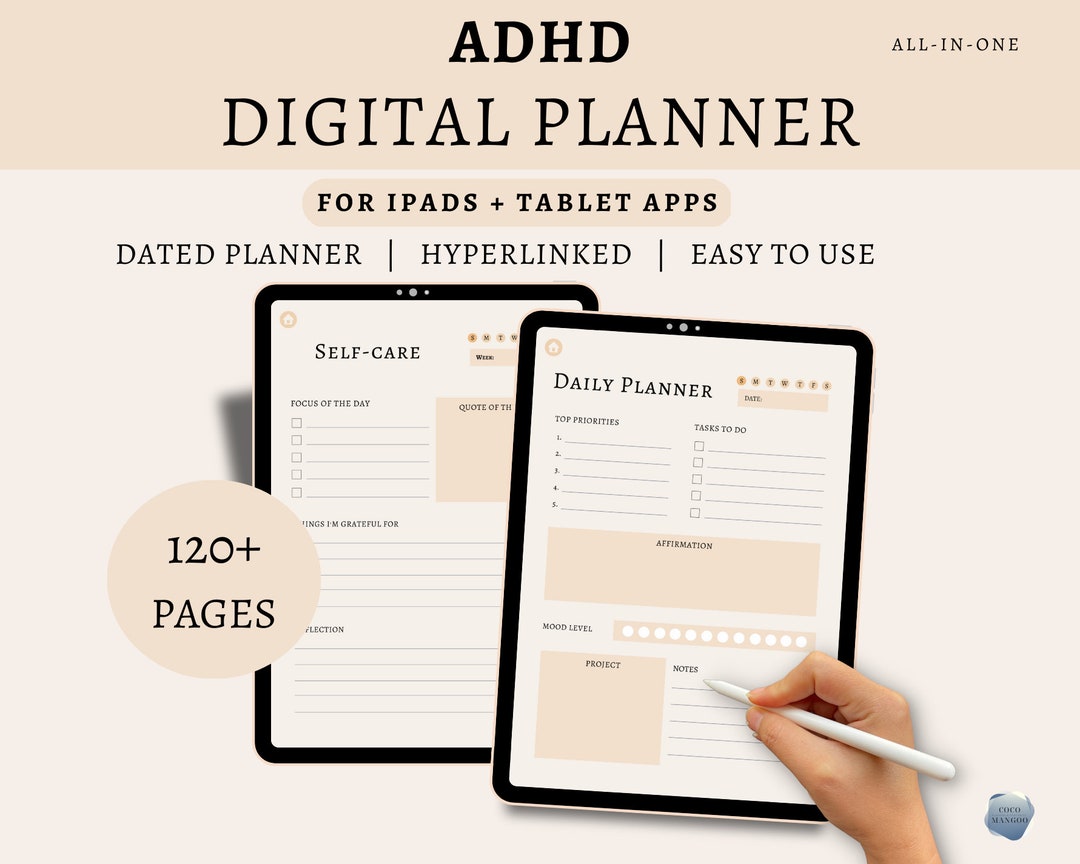 Adhd Digital Planner For Ipad Adhd Digital Planner For Ipad