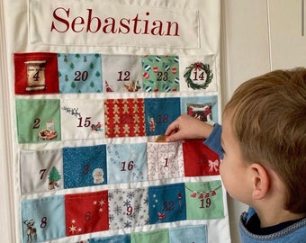 Personalised Christmas Advent Calendar, 4 Designs, Suitable for ALL ages - Handmade in UK