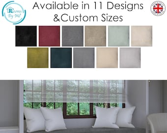 Premium Indoor Bench Cushion/Seat Pad, Customised Sizes, 11 Designs