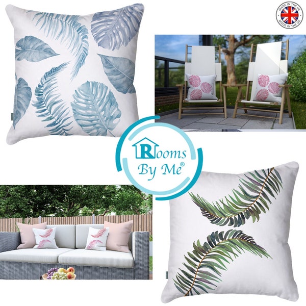 Tropical Leaves Collection: Outdoor Quick Dry Filled Scatter Cushions (various sizes) Garden Furniture