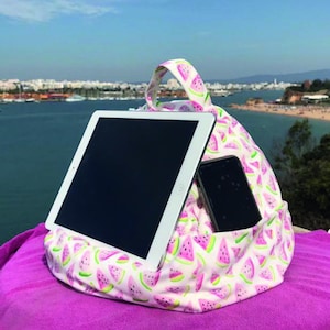 Tablet Holder |  Any tablet, eReader, mobile, book, head rest, cushion support | Multifunctional Stand | Made in UK by Rooms By Me |
