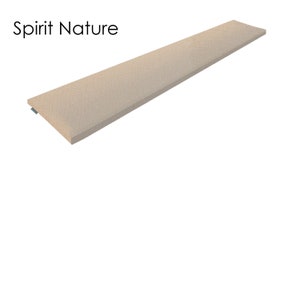May include: A beige rectangular piece of fabric with the text "Spirit Nature" printed on it.
