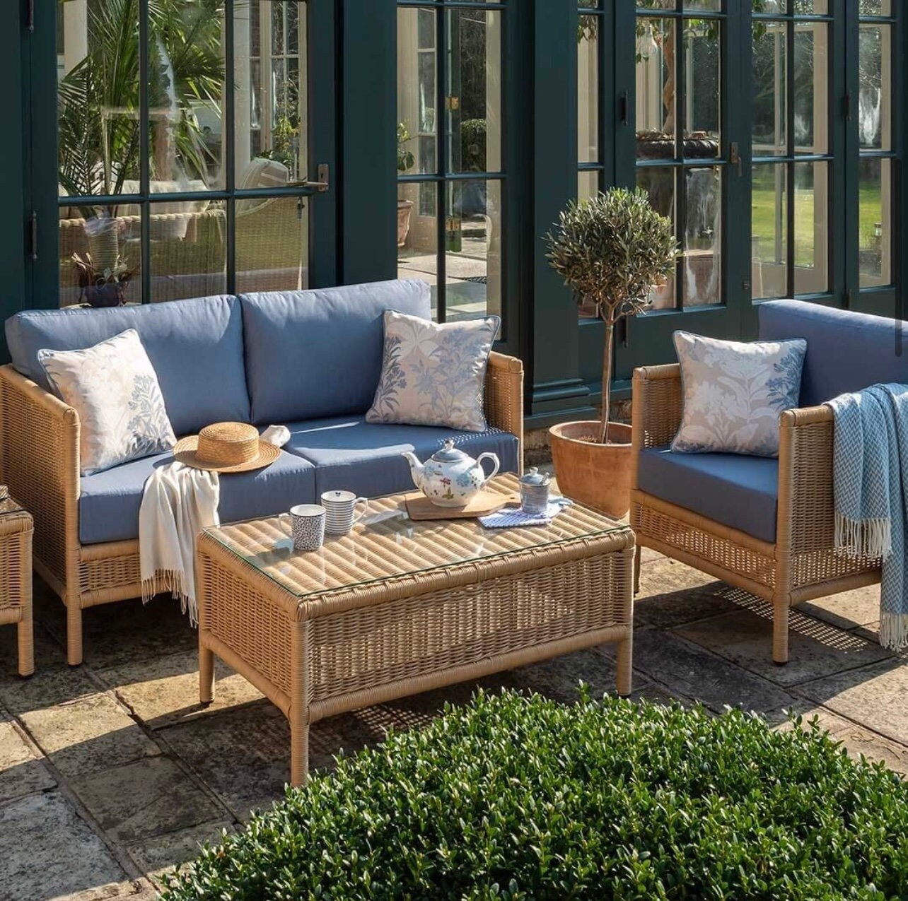 Laura Ashley Outdoor Quick Dry Filled Scatter Cushions (various
