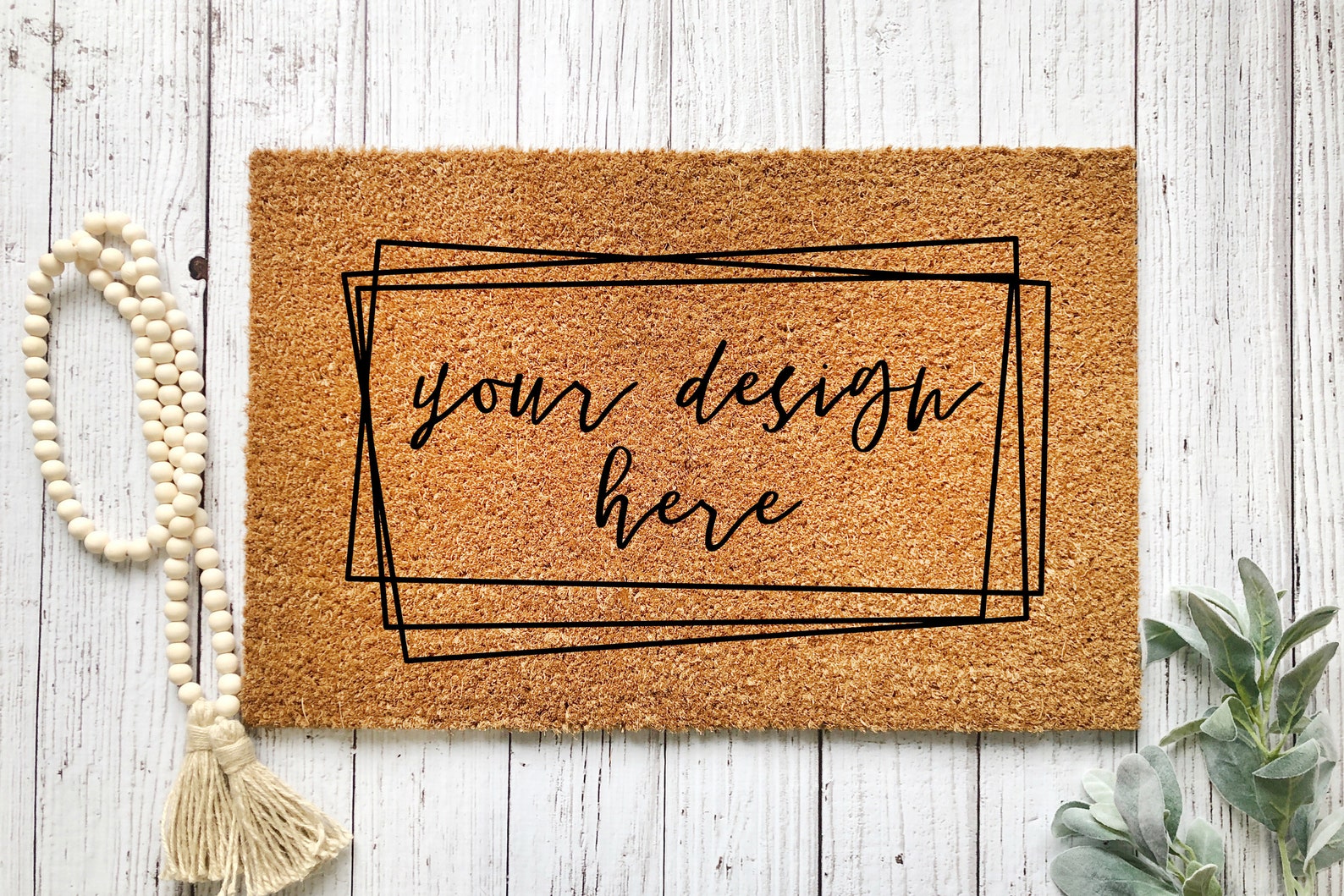 Download 3 Door Mat Mockup BUNDLE Farmhouse Coir Doormat Mockup | Etsy