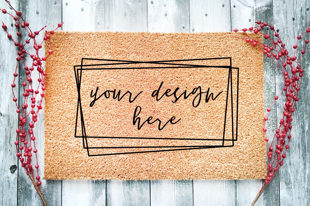 Door Mat Mockup Farmhouse Coir Doormat Mockup Etsy